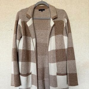 Love Tree Cozy Plaid knit Cardigan Sweater